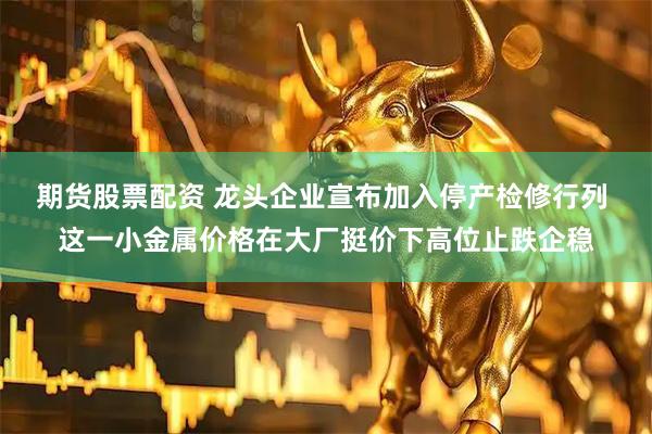 期货股票配资 龙头企业宣布加入停产检修行列 这一小金属价格在大厂挺价下高位止跌企稳